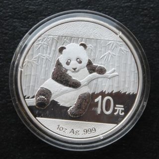 2014 10 Yuan Silver Chinese Panda.  999 1oz. photo