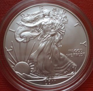 2011 American Eagle One Oz Silver Uncirculated From U.  S.  West Point photo