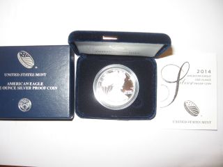 United States 2014 American Eagle One Ounce Silver Dollar Proof Coin photo