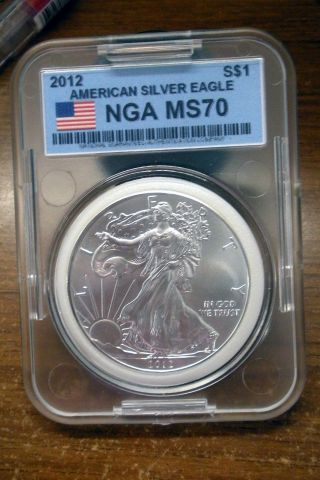 2012 Silver Eagle Coin Look At Picture For Grading $2.  00 In Us $2.  00 photo