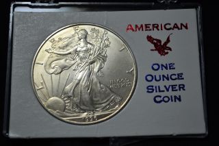 1996 - Us Silver Eagle - Unc   1607 photo