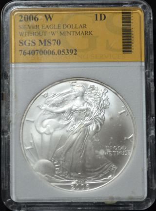 2006 - Us Silver Eagle - Unc   1608 photo