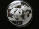 1 Oz Chinese Panda 2008 Republic Of China Ag.  999 10 Yuan Capsulated Silver photo 2