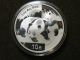 1 Oz Chinese Panda 2008 Republic Of China Ag.  999 10 Yuan Capsulated Silver photo 3