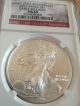 2011 $1 Silver Eagle 25th Anniversary Ngc Ms69 Early Release With F. Silver photo 2
