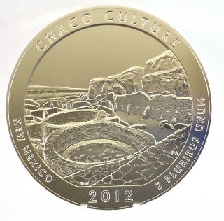 2012 - P Chaco Culture National Historical Park 5 Oz.  Silver America The photo