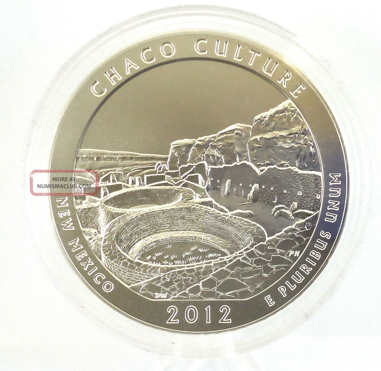 2012 - P Chaco Culture National Historical Park 5 Oz. Silver America The