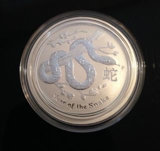 2013 Australia Lunar Year Of The Snake In Ogp 1/2 Oz In Pristine Gradable Cond photo