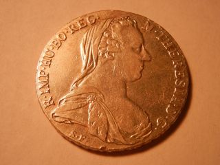 Maria Theresia Silver Austrian Thaler 1780 photo