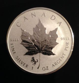 2014 Silver Maple Leaf - Horse Privy - Pristine Gradable Maple Reverse photo