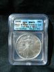 2005 Silver Eagle Icg Ms70 First Day Issue 476 Silver photo 1