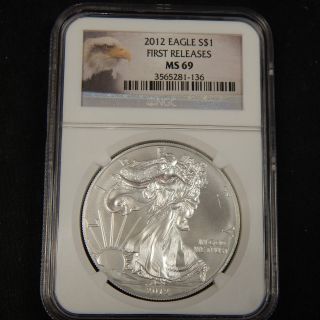 2012 American Silver Eagle Coin First Release 