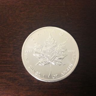 Canada Silver 5 Dollars,  2011,  Maple Leaf Bullion 1 Troy Oz.  999 photo
