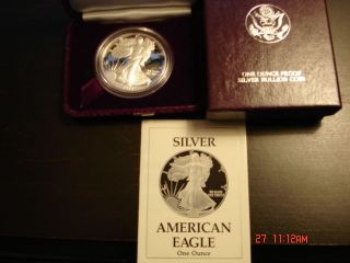 1989s Proof American Eagle 1oz Silver Dollar photo