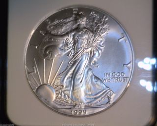 1999 Silver Eagle Graded By Ngc In Ms69 photo