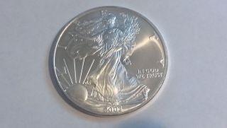 1 Oz 2003 Silver American Eagle Gem Bu photo