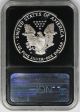 1989 - S Silver Eagle Proof Pf 69 Ultra Cameo $1 Ngc Black Retro Slab Silver photo 1
