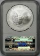 2013 - (s) Silver Eagle $1 Ms 70 Ngc E/r Struck At San Francisco Trolley Label Silver photo 1