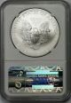 2013 - (s) Silver Eagle $1 Ms 70 Ngc E/r Struck At San Francisco Seal Label Silver photo 1