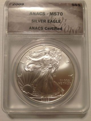 2009 Anacs Ms70 Silver Eagle photo