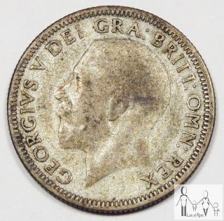 1929 Great Britain Very Good Vg One Shilling 50% Silver.  0909 Asw B23 photo