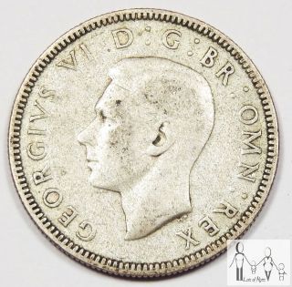 1938 Great Britain Very Good Vg One Shilling 50% Silver.  0909 Asw B28 photo