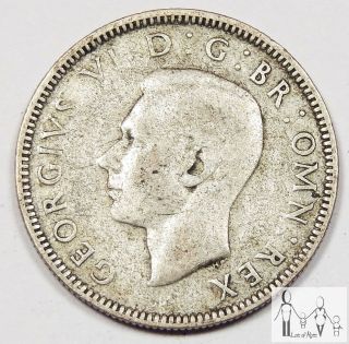 1942 Great Britain Very Good Vg One Shilling 50% Silver.  0909 Asw B30 photo