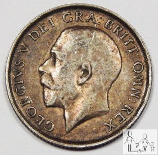 1915 Great Britain Fine One Shilling 92.  5% Silver.  1682 Asw B32 photo