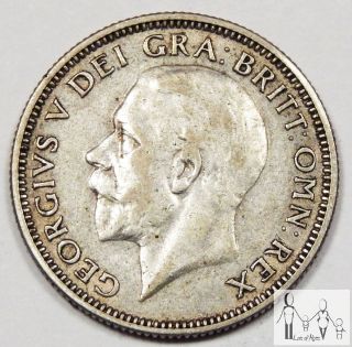 1929 Great Britain Fine One Shilling 50% Silver.  0909 Asw B34 photo