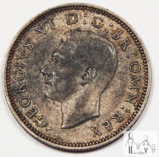 1942 Great Britain Fine One Shilling 50% Silver.  0909 Asw B38 photo