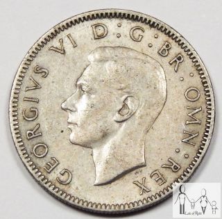 1948 Great Britain Very Fine Vf One Shilling 50% Silver.  0909 Asw B58 photo