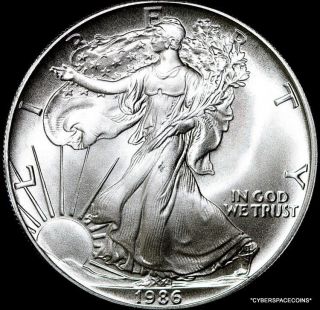 1986 Choice American Silver Eagle Dollar photo