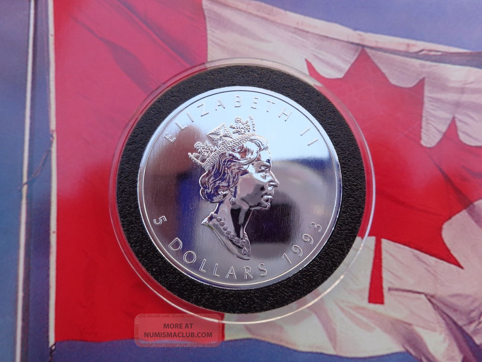 1993 Canadian Maple Leaf Coin 9999 Fine Silver 1993-canadian-maple-leaf-coin-9999-fine-silver