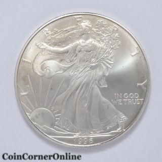 1996 U.  S.  One Dollar Silver Eagle (ccx1409) photo