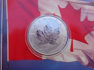 2000 Canadian Maple Leaf Lunar Dragan Privy Coin.  9999 Fine Silver photo