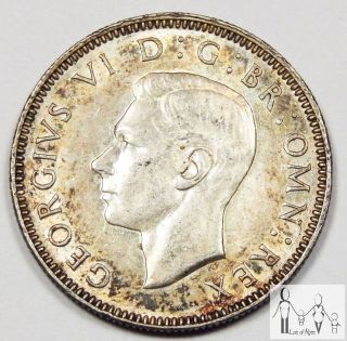 1943 Great Britain Au One Shilling 50% Silver.  0909 Asw B66a photo