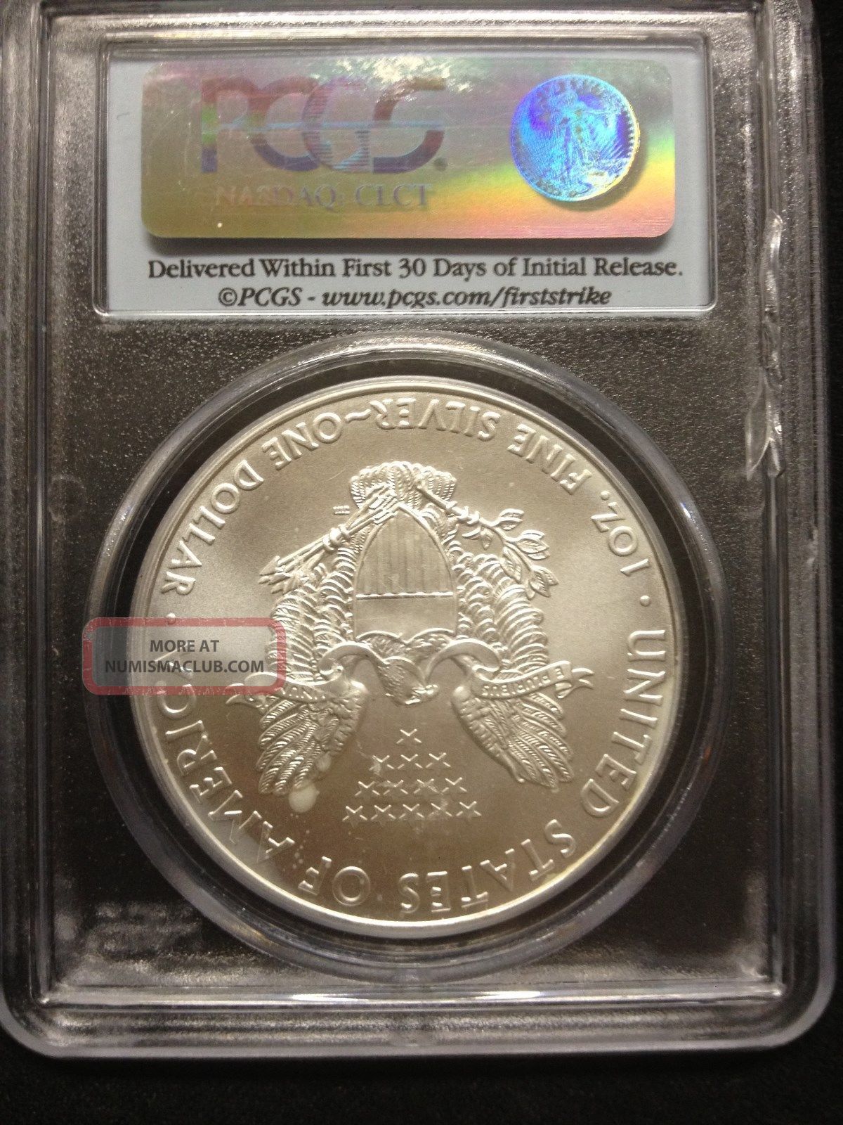 2010 Silver Eagle Ms70 Pcgs First Strike