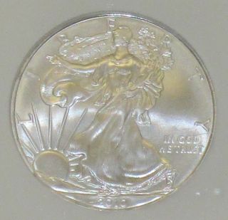 2010 Ms 69 Early Release Ngc Certified American Silver Eagle photo