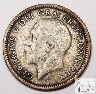 1926 Great Britain Very Good Vg 6 Six Pence 50% Silver.  0455 Asw B99 photo