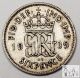 1939 Great Britain Very Good Vg 6 Six Pence 50% Silver.  0455 Asw C10 UK (Great Britain) photo 1