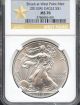 2013 (w) Silver Eagle Struck At West Point Ngc Ms70 W.  P.  Label Silver photo 1