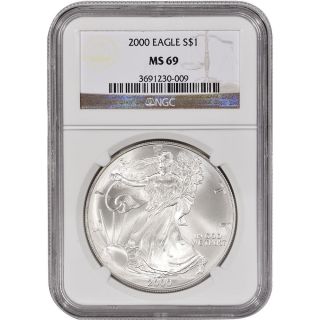 2000 American Silver Eagle - Ngc Ms69 photo
