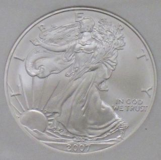 2007 W Ms 69 Early Release Ngc Certified American Silver Eagle photo