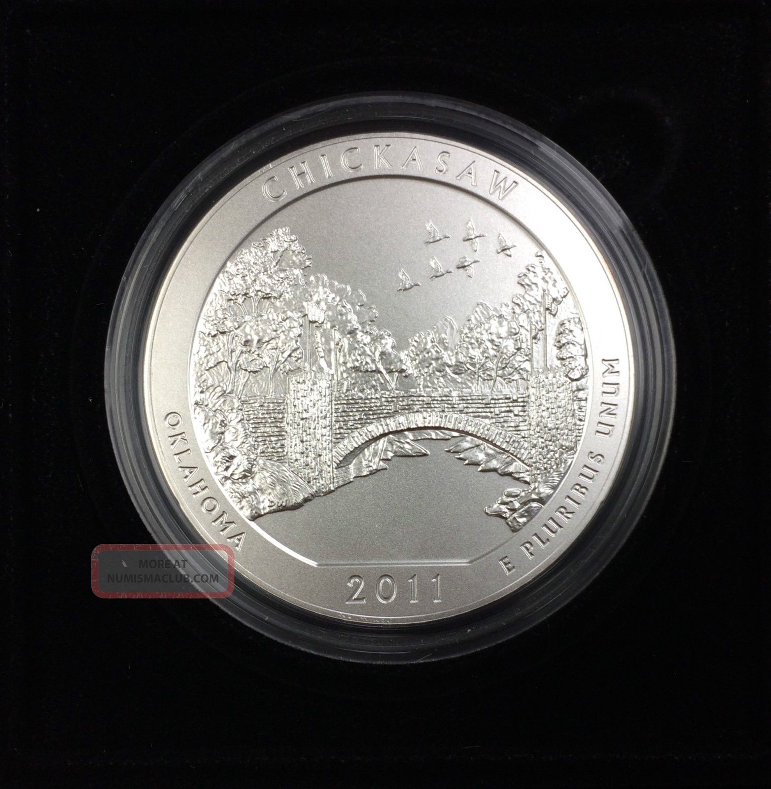 2011 - P Chickasaw 5 Oz America The Silver With All Packaging