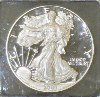 2007 W First Strike Certified Deep Mirror Proof 70 Cameo Silver Eagle photo