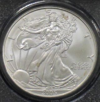 2005 Ms 69 Pcgs Certified American Eagle Silver Dollar photo