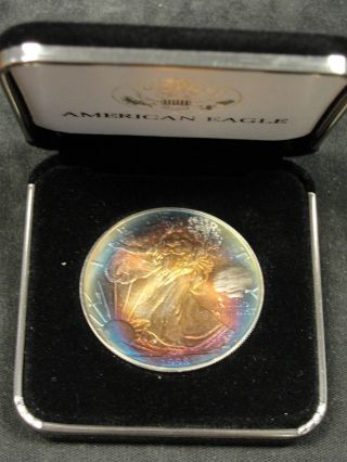 1998 American Silver Eagle Bullion Coin U.  S.  Winter Championships.  999 Silver photo