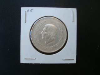1953 Big Coin Hidalgo Cinco Pesos 28 Grms.  Of Silver 0720 photo