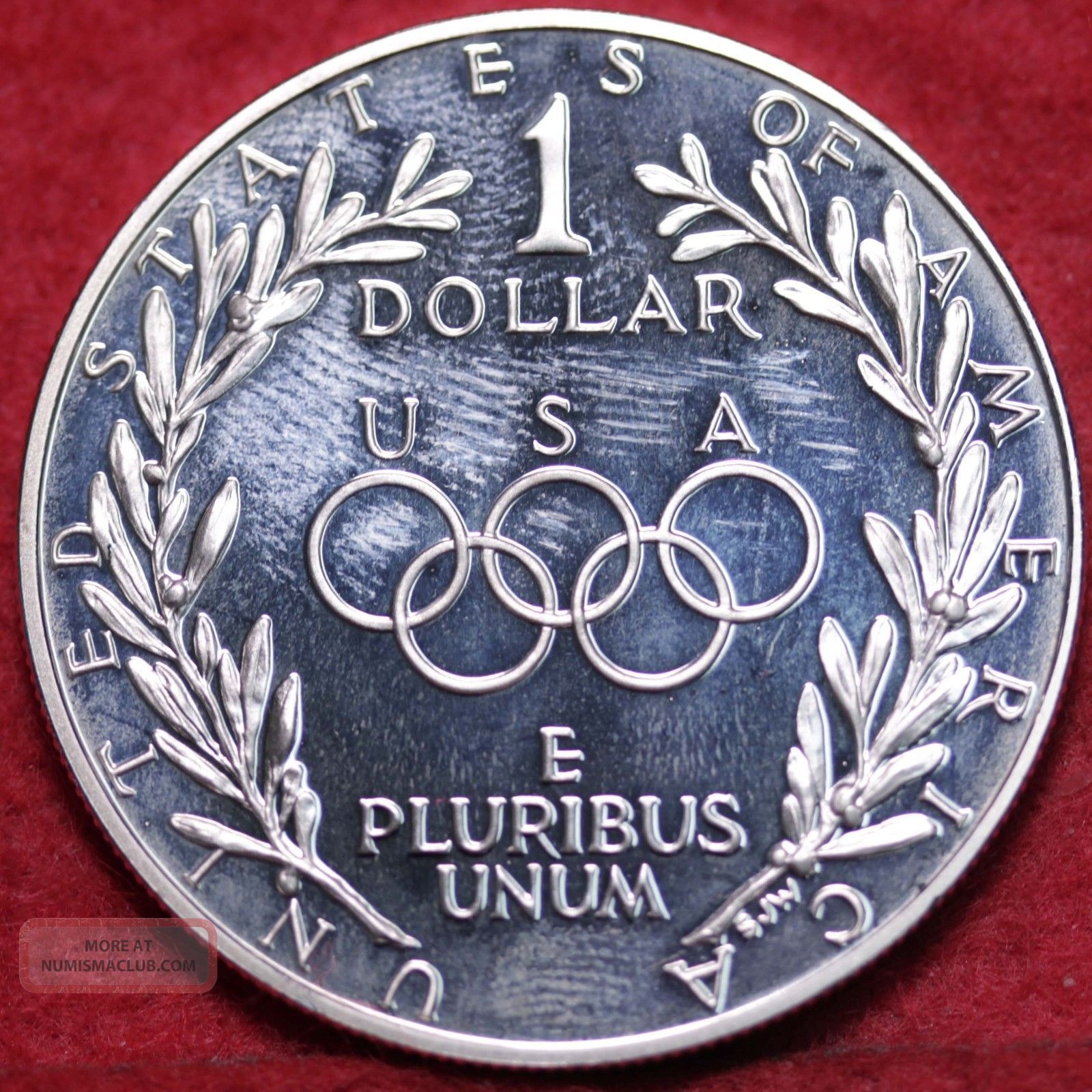 Uncirculated 1988 S Olympic Proof Silver Dollar uncirculated-1988-s-olympic-proof-silver-dollar
