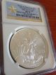 (box 1) 2012 (w) Silver American Eagle First Release Ngc Ms70 Silver photo 1